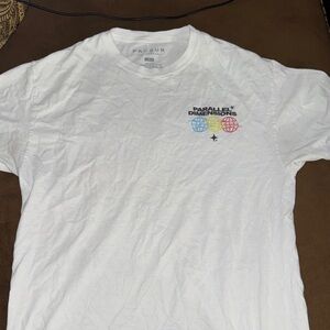 PacSun White 'Parallel Dimensions' Globe Graphic Tee